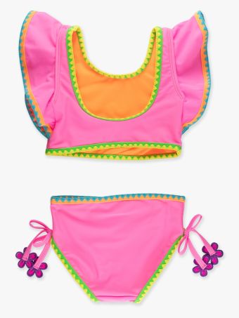 Crochet Detail Butterfly Tankini 2-Piece Swimsuit
