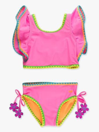 Crochet Detail Butterfly Tankini 2-Piece Swimsuit