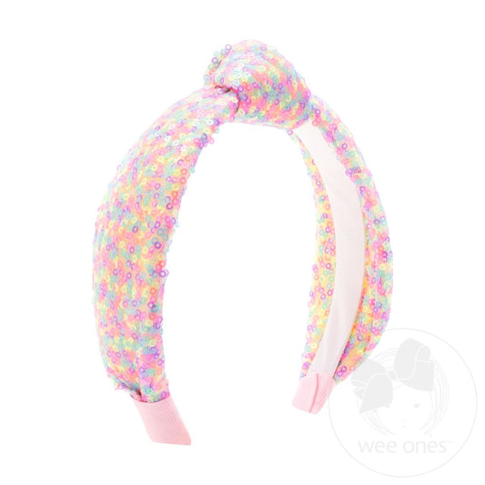 Confetti Sequin Padded Knot Headband