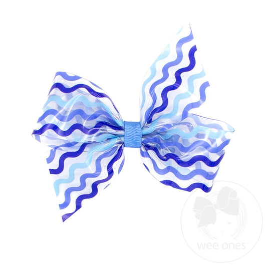 Medium Wee Splash Printed 2-Loop Swim Bow