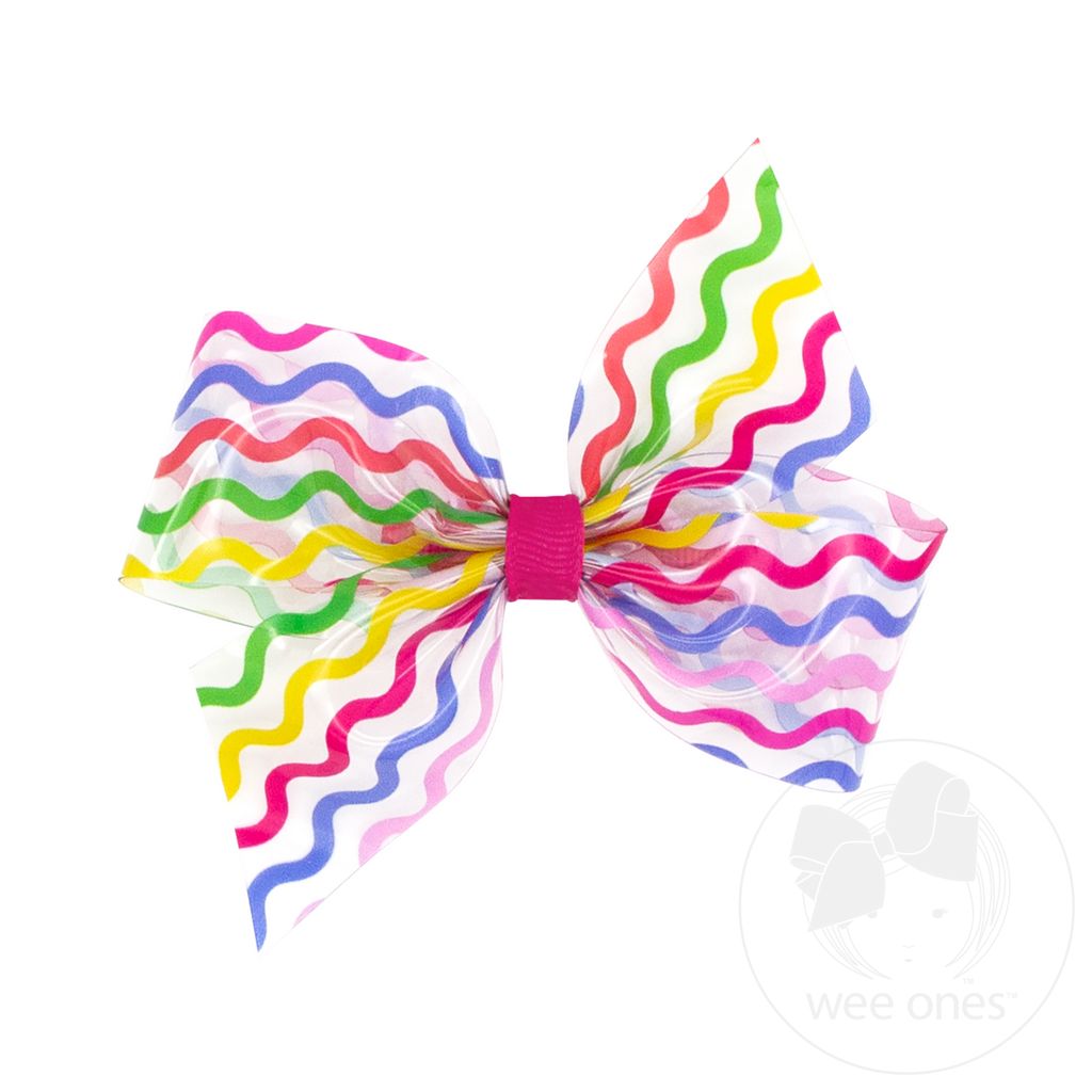 Medium Wee Splash Printed 2-Loop Swim Bow