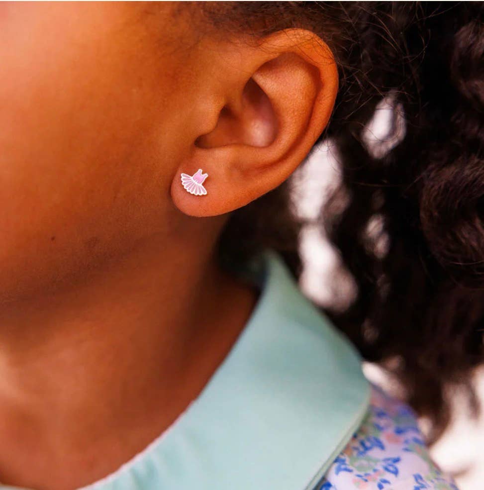 Ballet Tutu Stud Earrings - Hypoallergenic