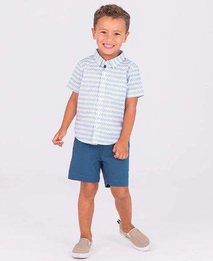 Stretch Chino Shorts - Indigo
