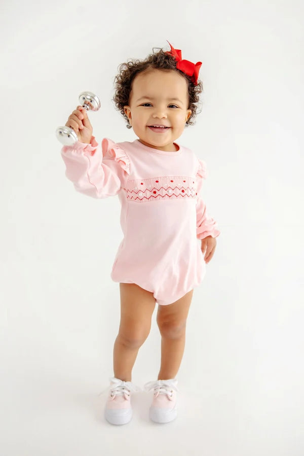 Long Sleeve Smocked Biltmore Bubble