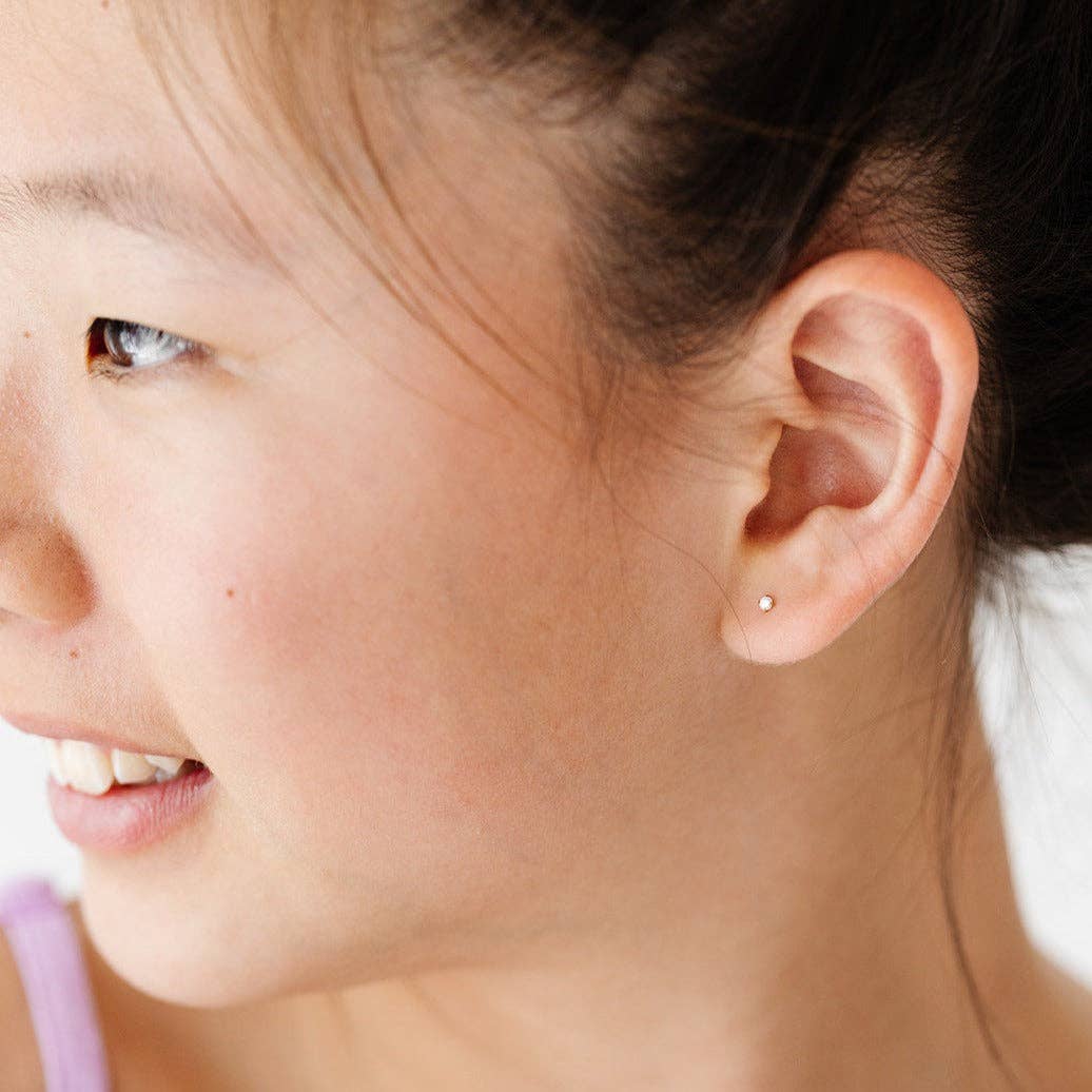 Mini Diamond Stud Earrings - Hypoallergenic
