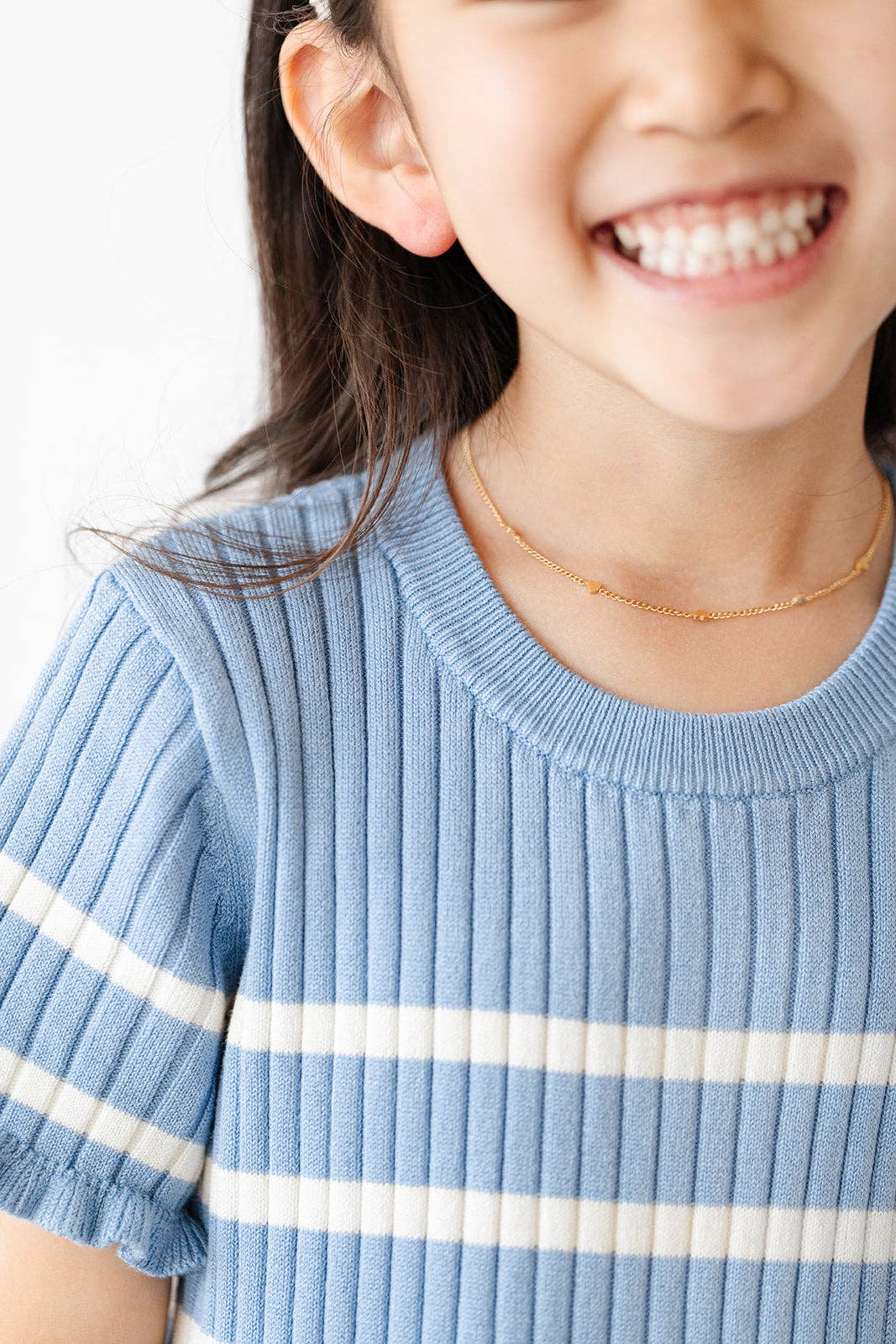 Mini Heart Necklace Earrings - Hypoallergenic