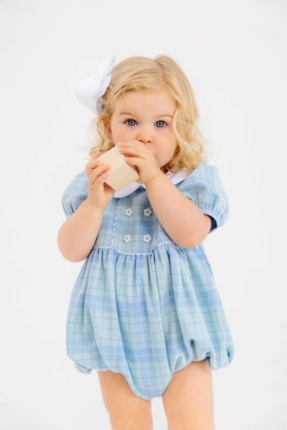 Cindy Lou Bubble - Audubon Park Plaid with Worth Avenue White