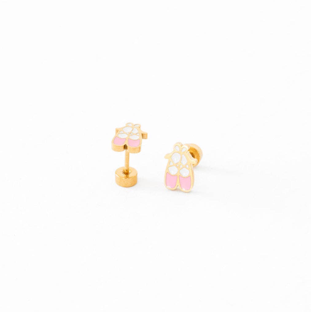 Ballet Slipper  Stud Earrings - Hypoallergenic