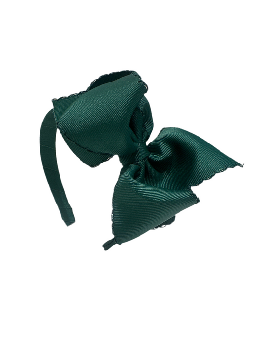 Mini King Mono Moon Bow on Headband