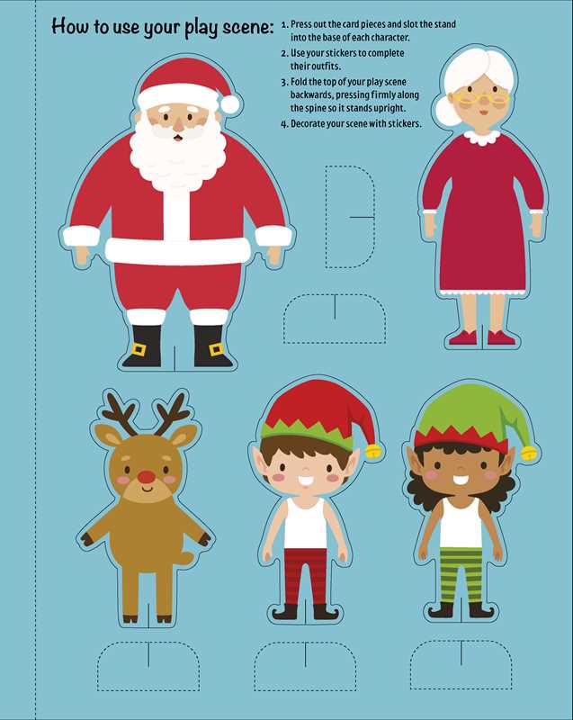 Santa & Friends: Dress-Up Sticker Book by