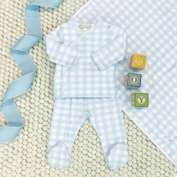 Baby Buggy Blanket- Buckhead Blue Gingham