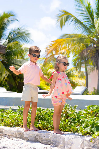 Prim & Proper Polo- Pompano Peach
