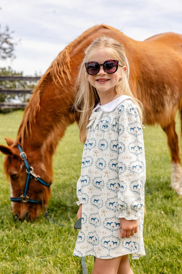 Long Sleeve Banks Bow Dress