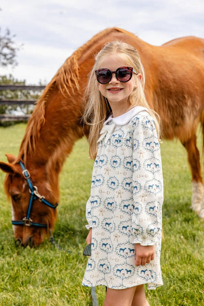 Long Sleeve Banks Bow Dress