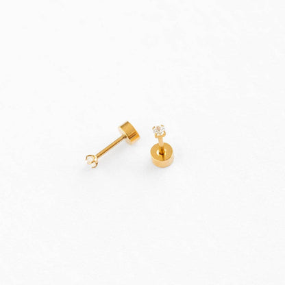Mini Diamond Stud Earrings - Hypoallergenic
