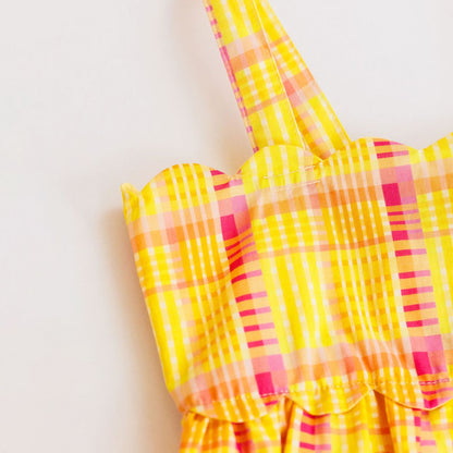 Hadley Bubble- Seashell Plaid