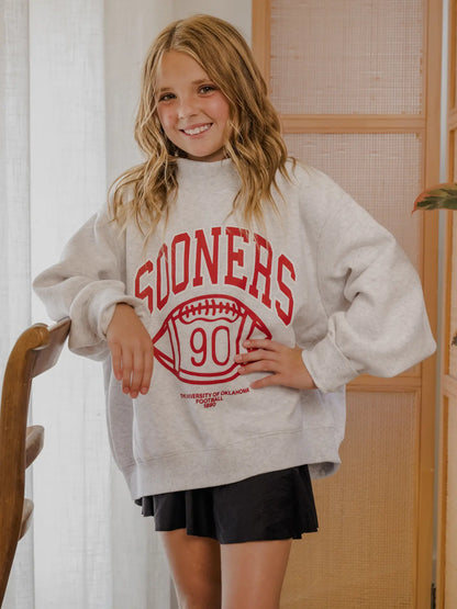 Children's Ou Sooners Campus Classic Mock Neck Sweatshirt