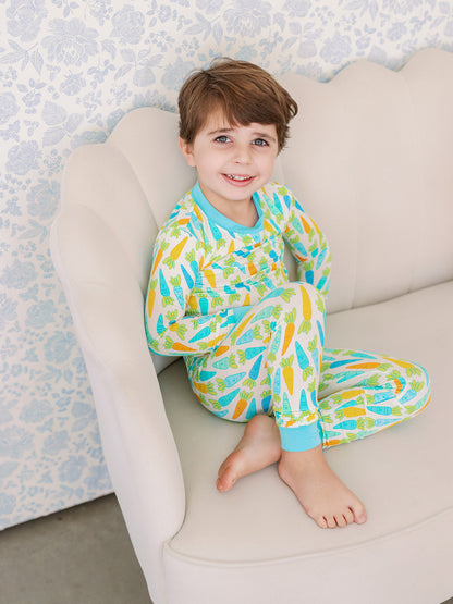 Blue Carrots PJ Set