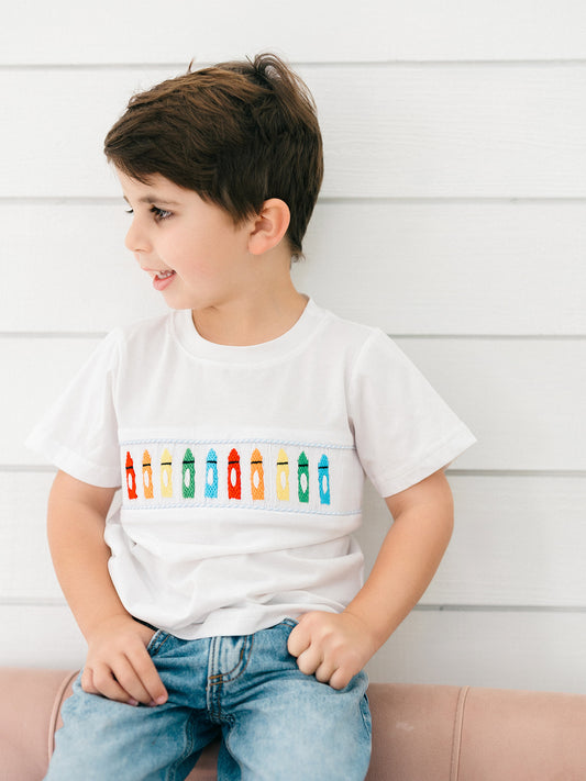 Smocked Crayon T- Shirt