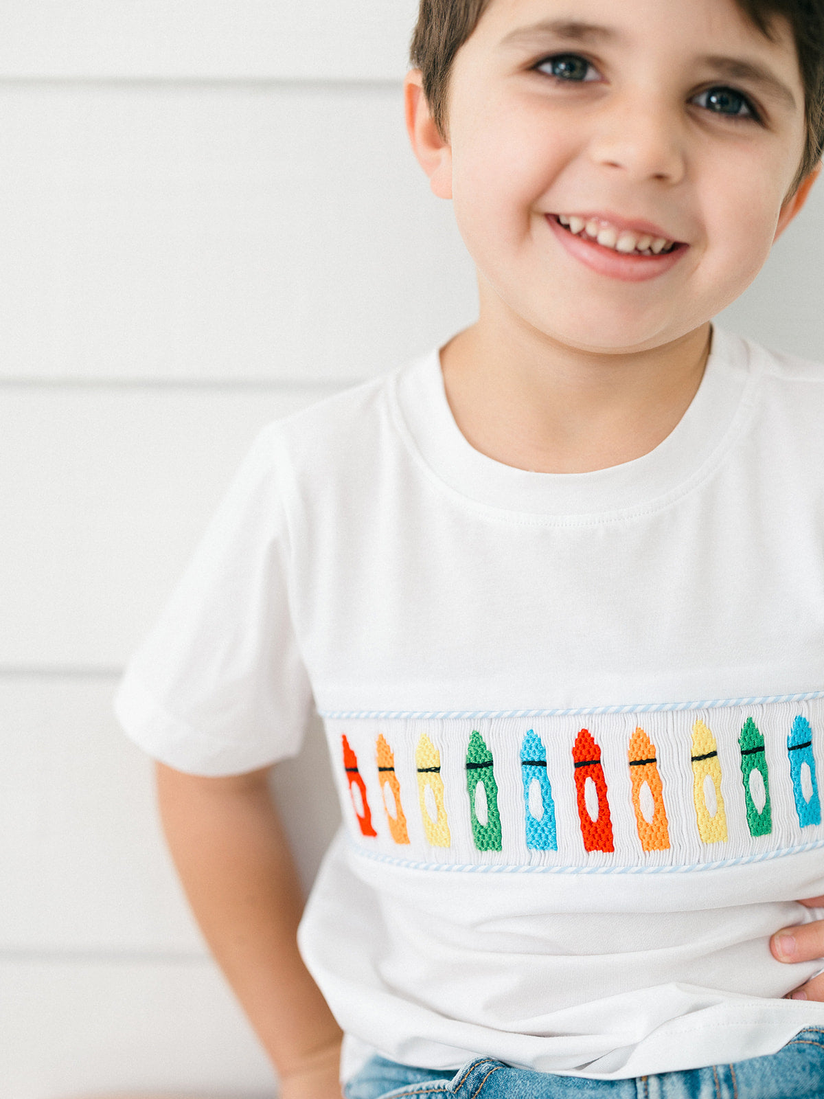 Smocked Crayon T- Shirt
