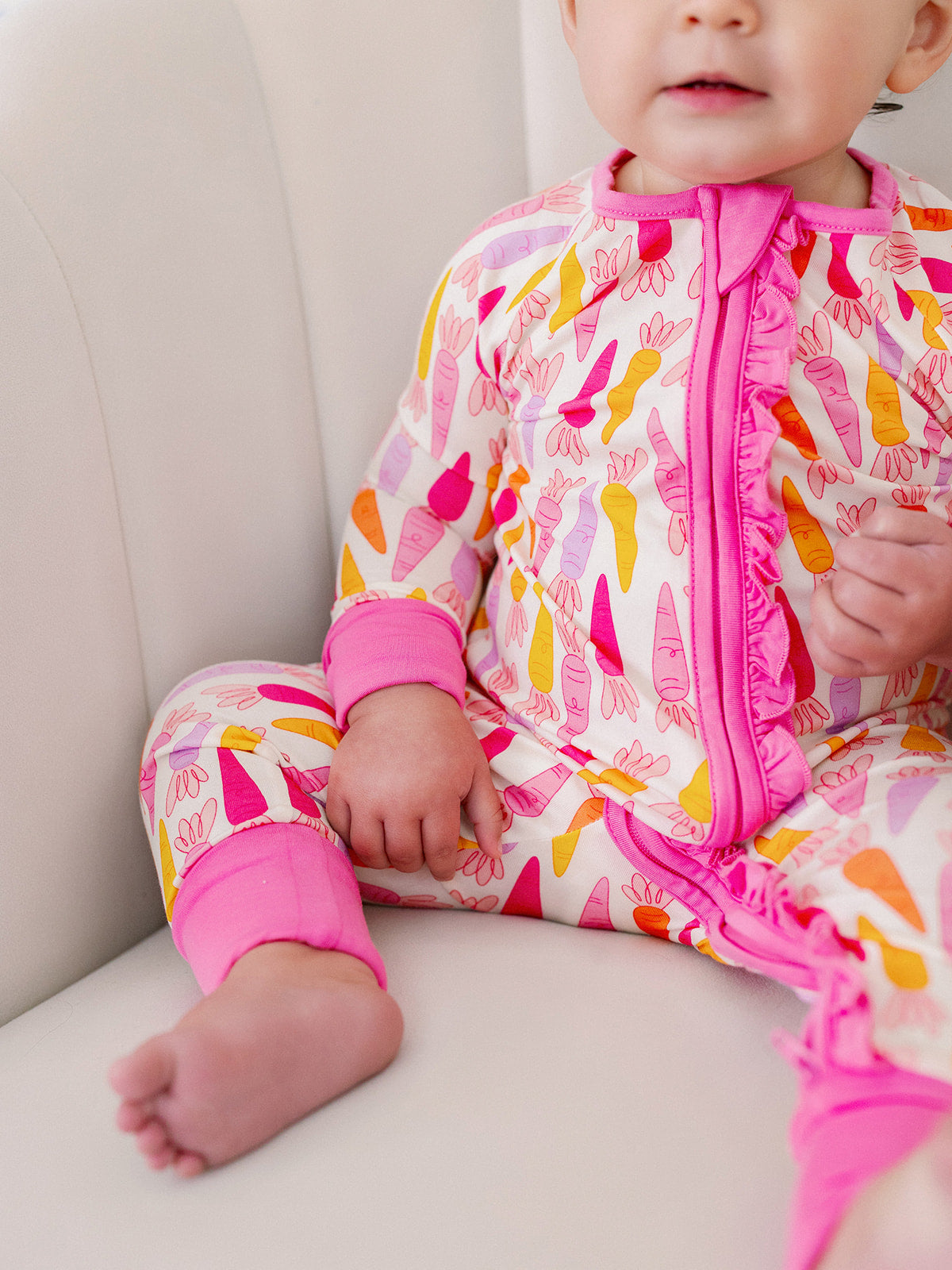 Girly Carrots Ruffle Romper