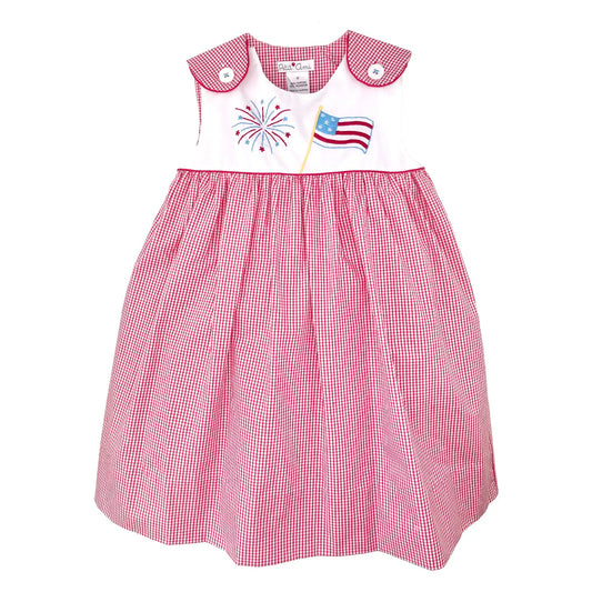 Sun Dress 4th of July Embroidery
