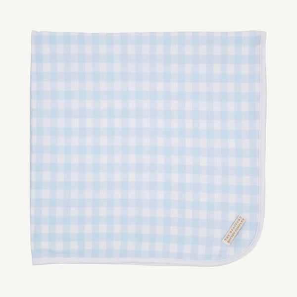 Baby Buggy Blanket- Buckhead Blue Gingham