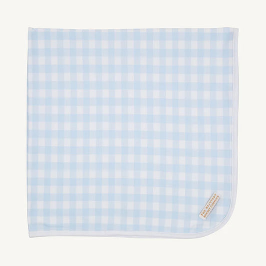 Baby Buggy Blanket- Buckhead Blue Gingham