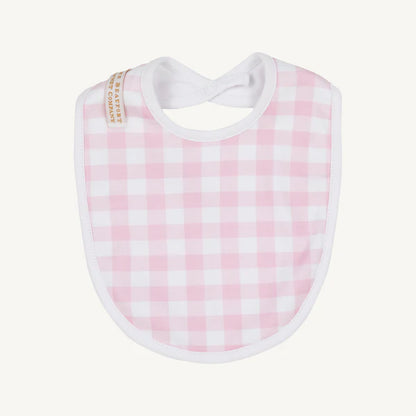 Burp Me Bib- Palm Beach Pink Gingham