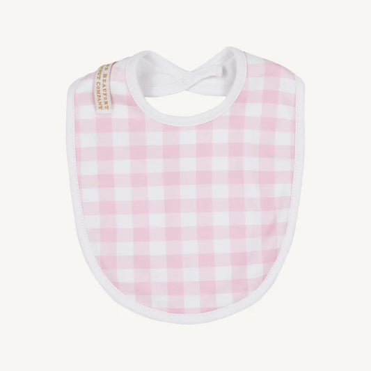 Burp Me Bib- Palm Beach Pink Gingham