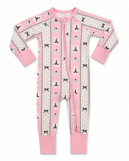 Pretty Little Pumpkin Zipper Romper
