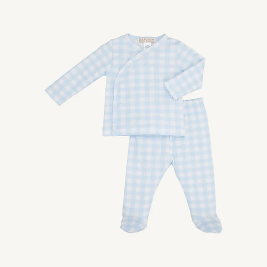 Cameron Cross-Front Set- Buckhead Blue Gingham