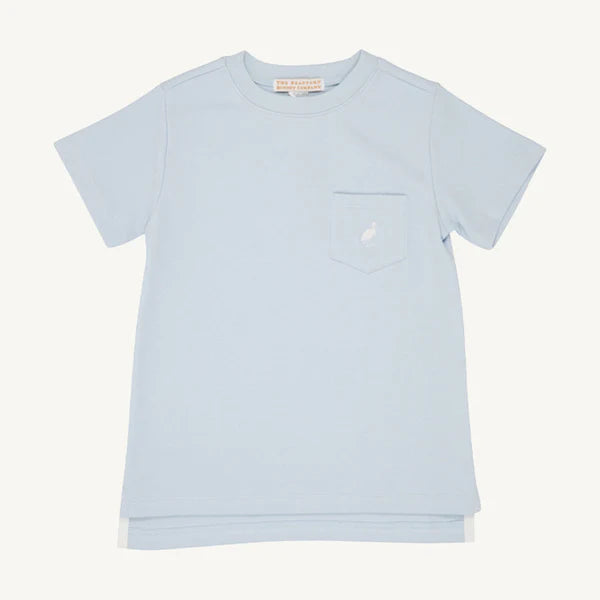 Carter Crewneck- Buckhead Blue with Worth Avenue White Stork