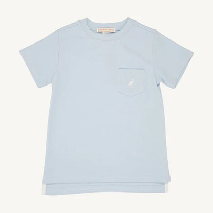 Carter Crewneck- Buckhead Blue with Worth Avenue White Stork