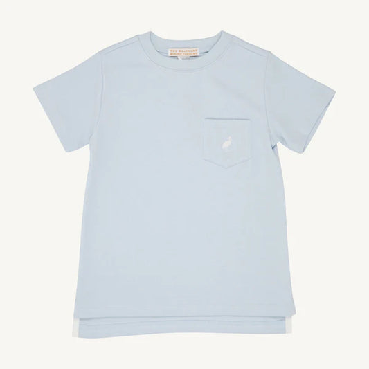 Carter Crewneck- Buckhead Blue with Worth Avenue White Stork