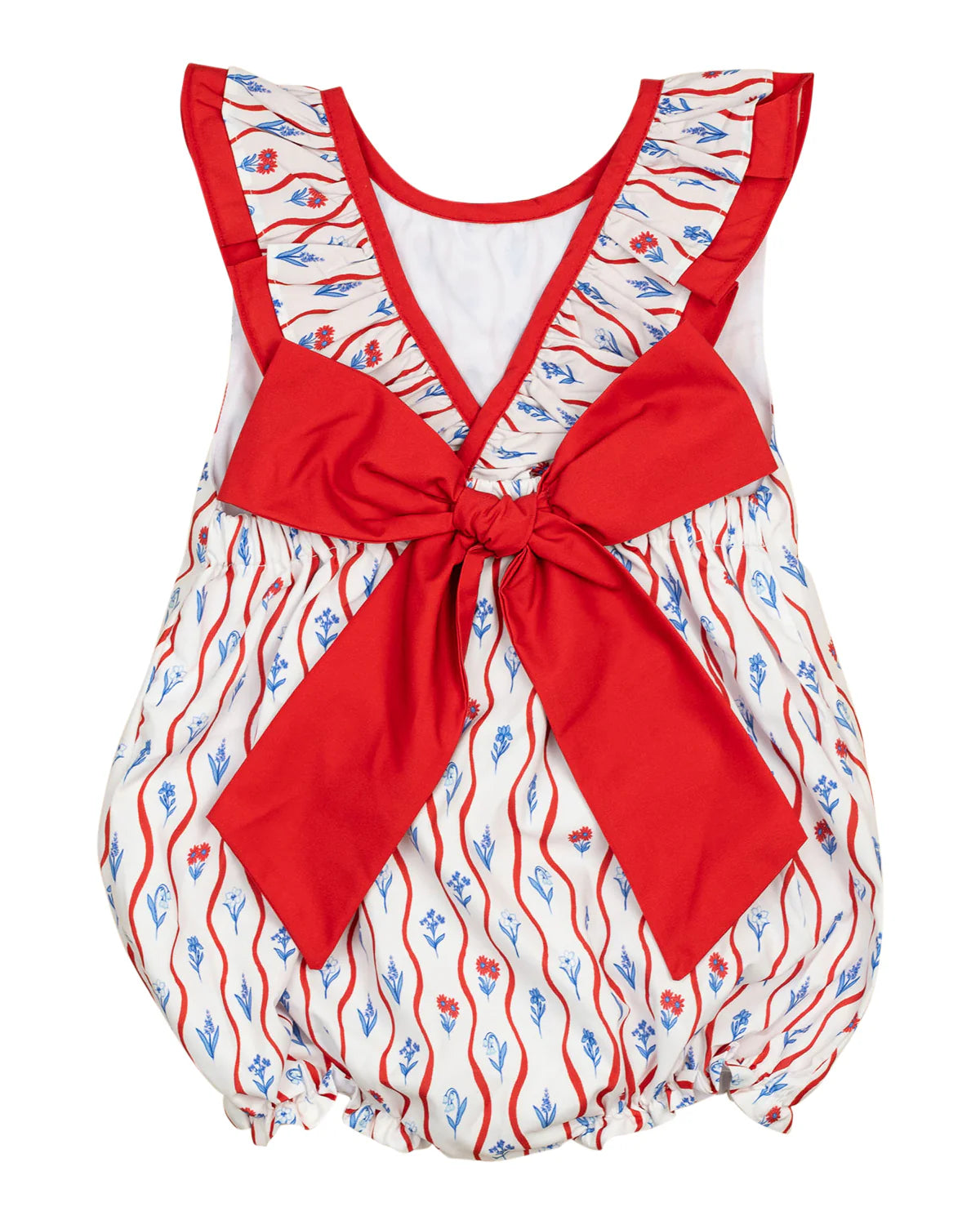 Red White Blue Floral Josie Bubble