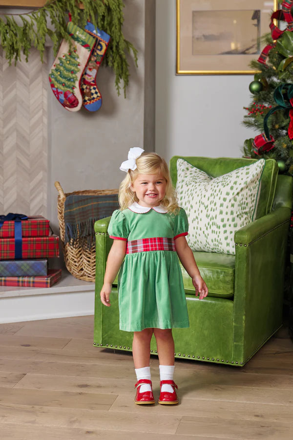 Cindy Lou Sash Dress (Velveteen)