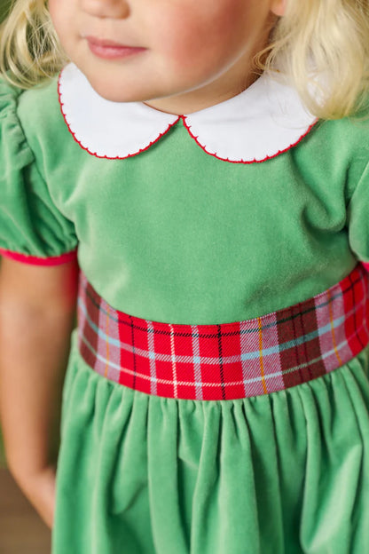 Cindy Lou Sash Dress (Velveteen)