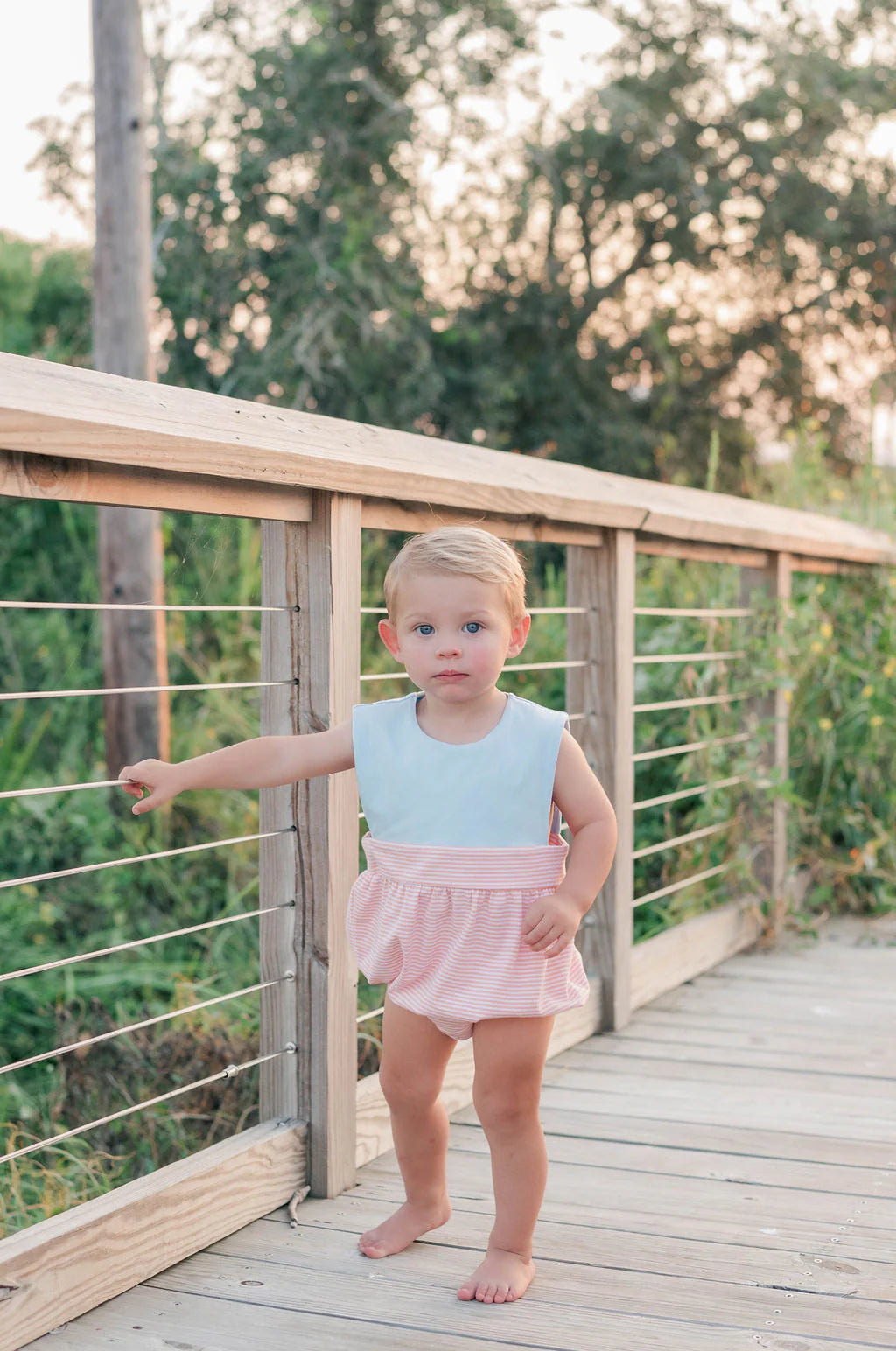 Thomas Bubble- Coral Stripe/Light Blue