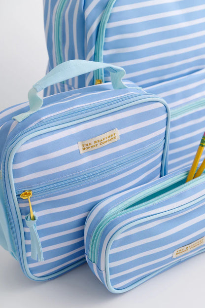 Peyton Pencil Pouch- Sarasota Sky Stripe