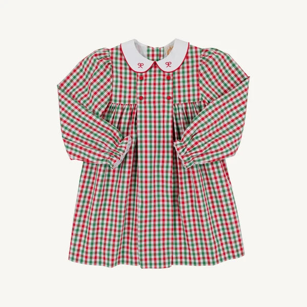 Della Marie Dress - Richmond Red & Kiawah Kelly Green Gingham