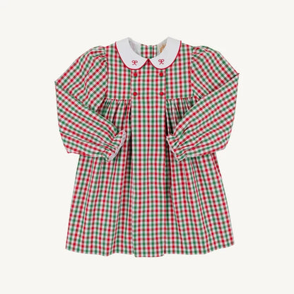Della Marie Dress - Richmond Red & Kiawah Kelly Green Gingham