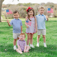 Taylor Girls' Performance Dress - Put A Bow On It Patriotic