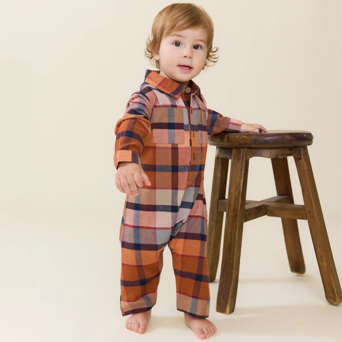 Baby Boys Easton Jumper (Hayride Plaid)