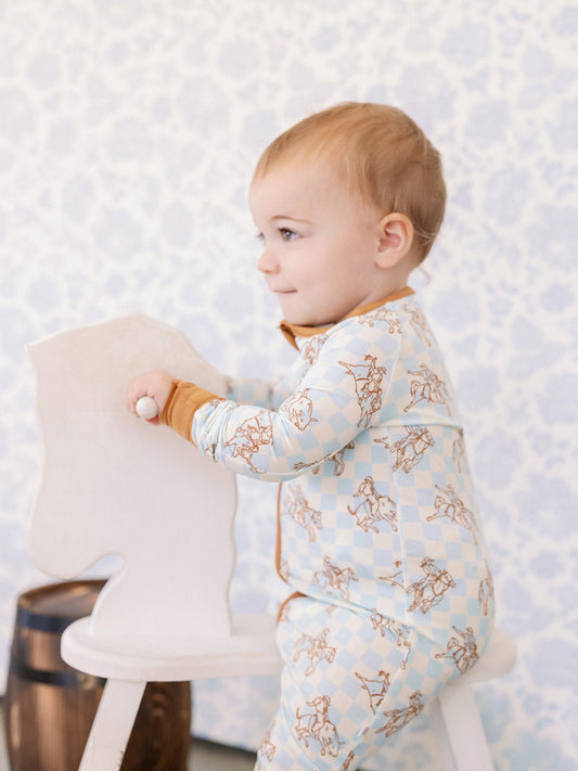 Cowboy Zipper Romper