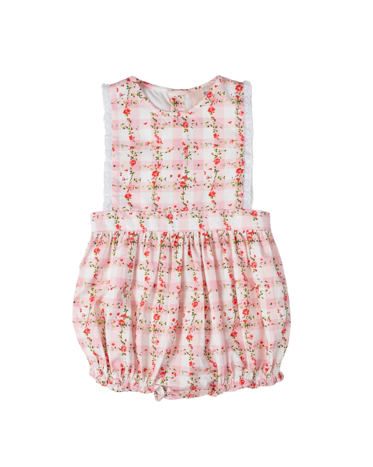 Pink Florette Gingham Olivia Bubble