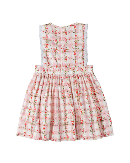 Pink Florette Gingham Olivia Dress