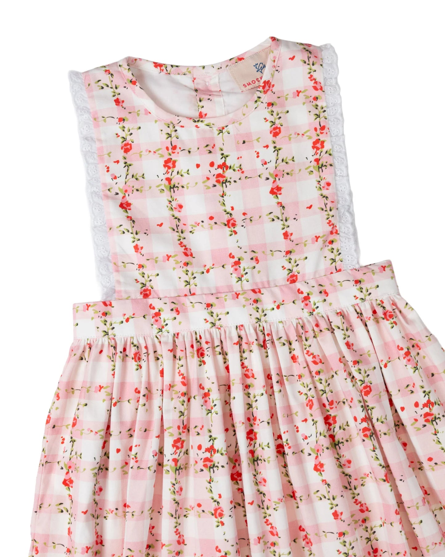 Pink Florette Gingham Olivia Dress