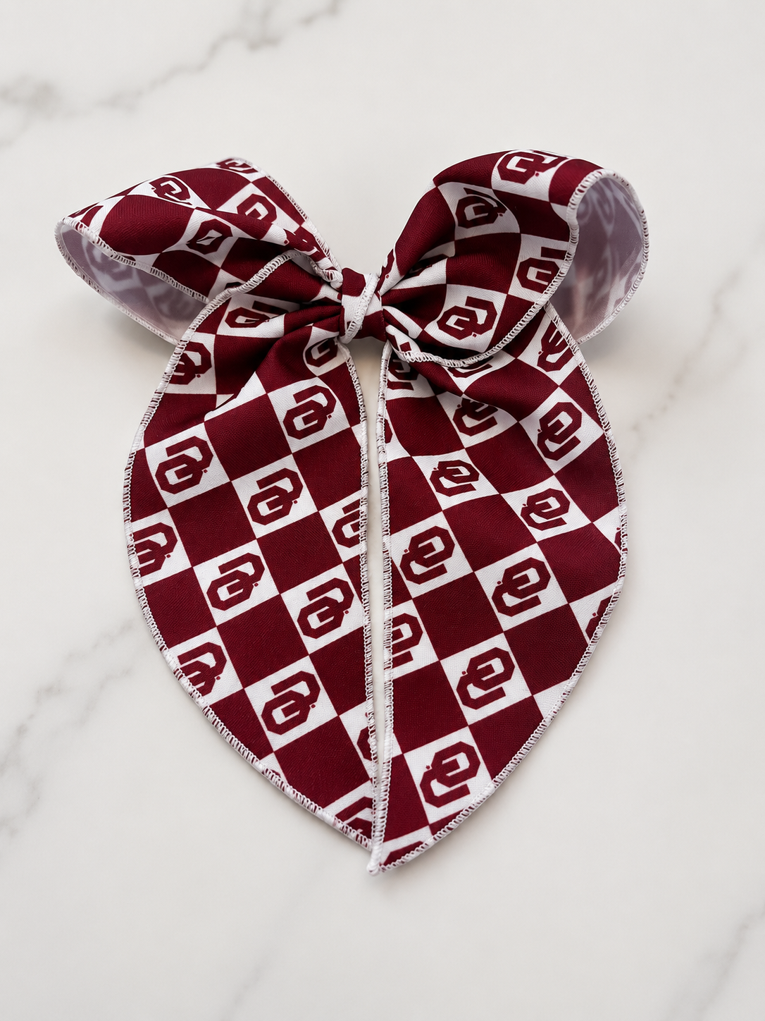 King Signature Collegiate Logo Bowtie With Knot and Tails