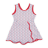 Taylor Girls' Performance Dress - Put A Bow On It Patriotic